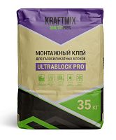 Монтажный клей для газопенобетонных блоков Ultrablock Pro, 35 кг, Крафтмикс – ТСК Дипломат